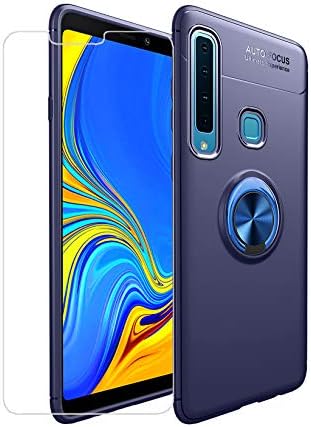 Samsung Galaxy A9 2018 Case, Galaxy A9 Star Pro A9s Case Slim Shockproof Soft TPU Hybrid Magnetic Protective Phone Case Cover with Screen Protector Ring Holder Kickstand for Samsung Galaxy A9 (2018)