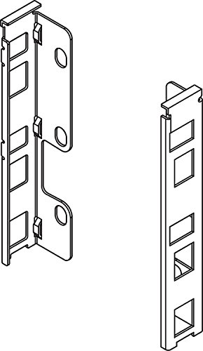 Preisvergleich Produktbild RONIN FURNITURE FITTINGS® BLUM LEGRABOX Schubkasten - Höhe K - Rückwandhalter links / rechts, TERRASCHWARZ MATT (ZB7K000S)