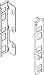 Produktbild RONIN FURNITURE FITTINGS® BLUM LEGRABOX Schubkasten - Höhe K - Rückwandhalter links/rechts, TERRASCHWARZ MATT (ZB7K000S)