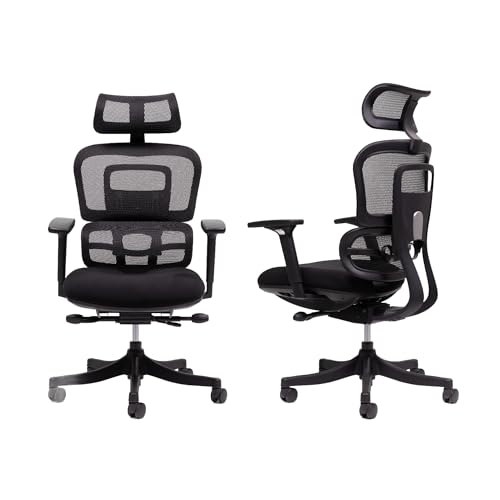 PERCKO - Chaise Ergonomique - Élue N°1 pour Le Confort Postural - Soulage Le Mal de Dos - Fauteuil Réglable et Polyvalent - Idéal Bureau ou Télétravail -...