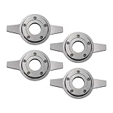 British Wire Wheel 2 Bar Zenith Cut Locking Style Spinner Caps (Set of 4) | Triple...