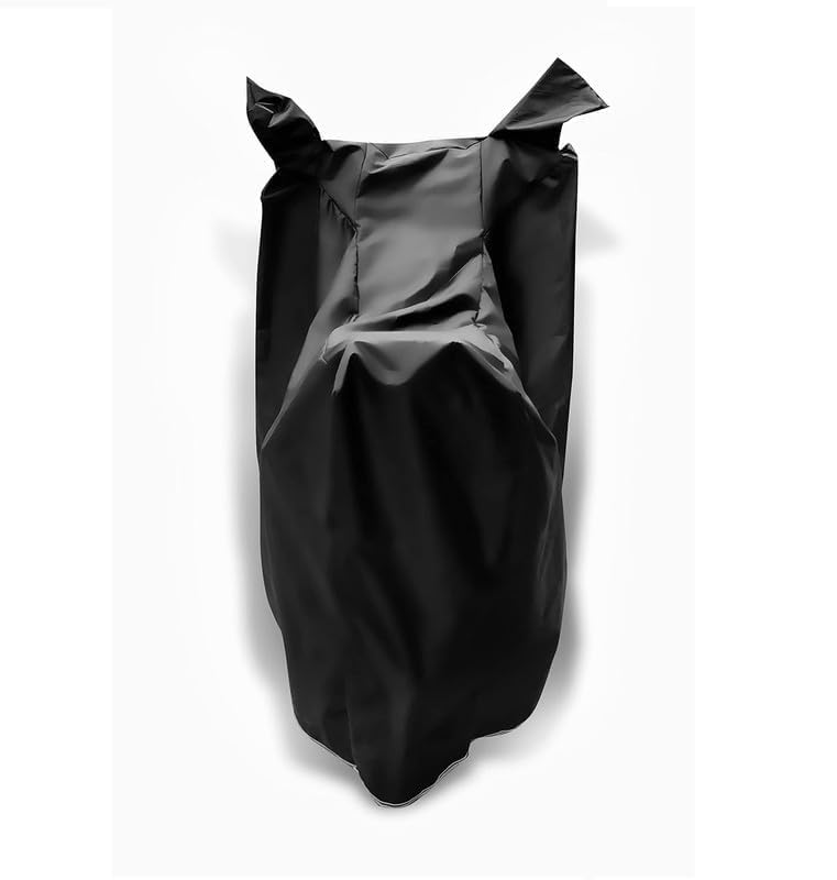 Image of Heavy Duty Waterproof Scooty & Bike Cover for Upto 160cc - UV Resistant, Dustproof & Rain Protection, All-Weather Outdoor Cover for Bikes & Scooty with Buckle Straps (Black)