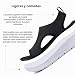 Imagen de DimaiGlobal Sandalias Deportivas ortopédicas para Mujer Zapatos con Punta Abierta Cuña Lavable de Verano Sandalias para Caminar 38EU Negro