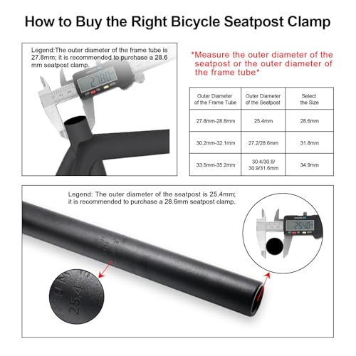 image for PLATT Bike Seat Post Clamp Aluminium Alloy Bicycle Quick Release Seatp