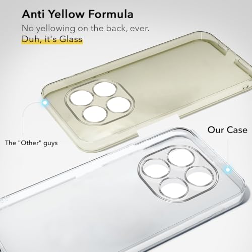 Image of Jkobi Lifetime Anti-Yellow Clear Back Case Cover for Redmi Note 14 Pro (Sleek Hard Crystal | Shockproof and Camera Protection)