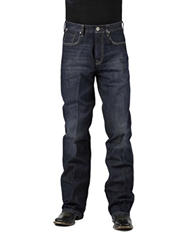 Stetson Men's 1312 Relaxed Fit Bootcut Jeans with Flag Detail Big and Tall