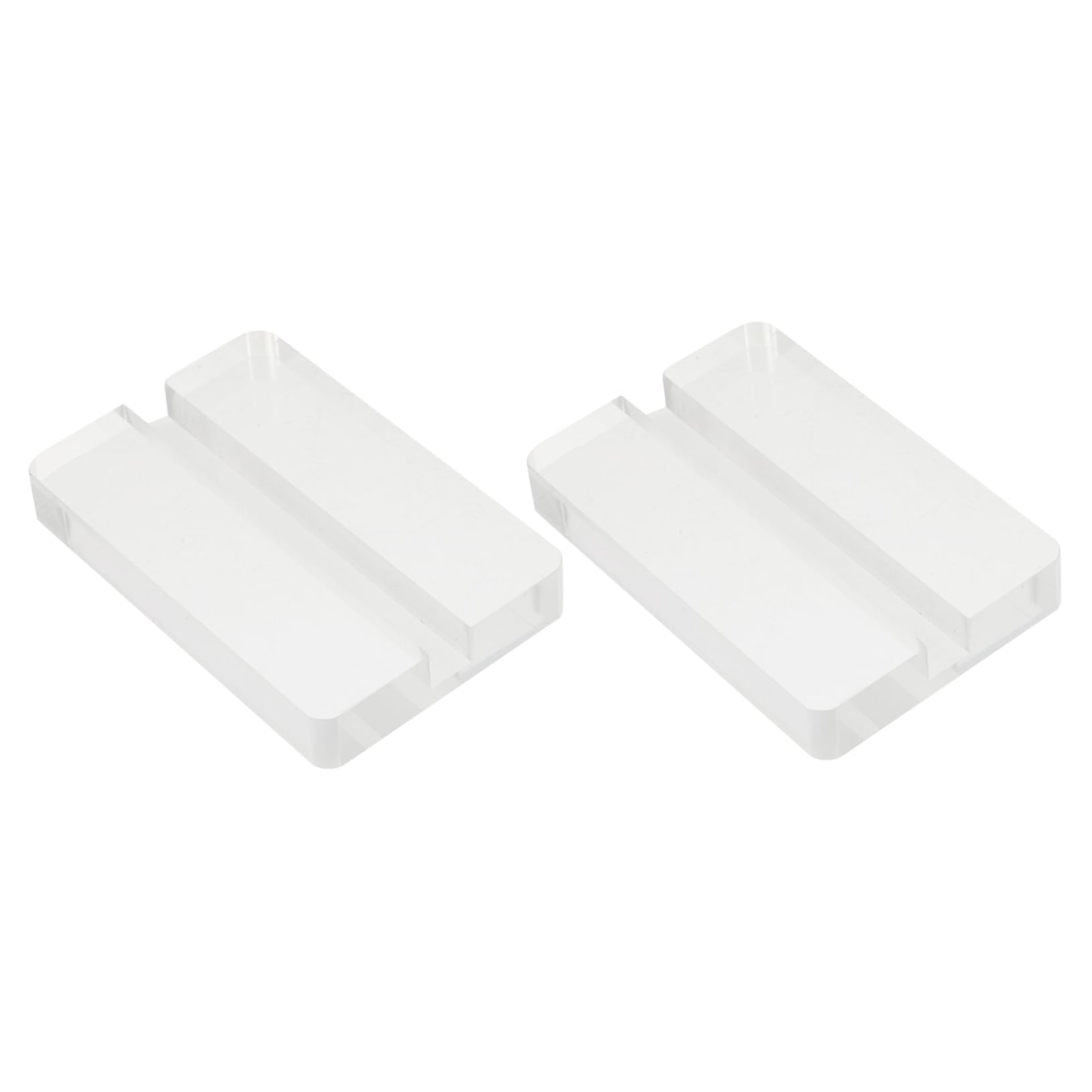 BCOATH Card Display Stand Adjustable 2pcs Acrylic Desktop Card Supports Sign Base Desktop Sign Holding Support Simple Design