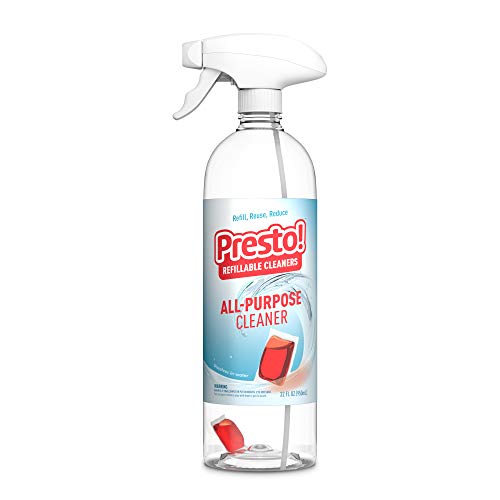 Presto! by Amazon: All-Purpose Cleaner Starter Kit (1 reusable spray bottle, 1 refill pac), Refill, reuse, reduce