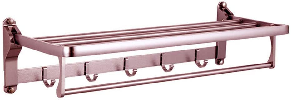 Toallero de aluminio montado en la pared para solucionar la falta de espacio en el baño