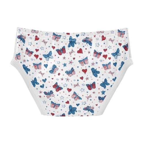 Butterfly Hearts Stars Pattern Boys' Underwear 100% Cotton Boys' Briefs Soft Toddler Underwear2