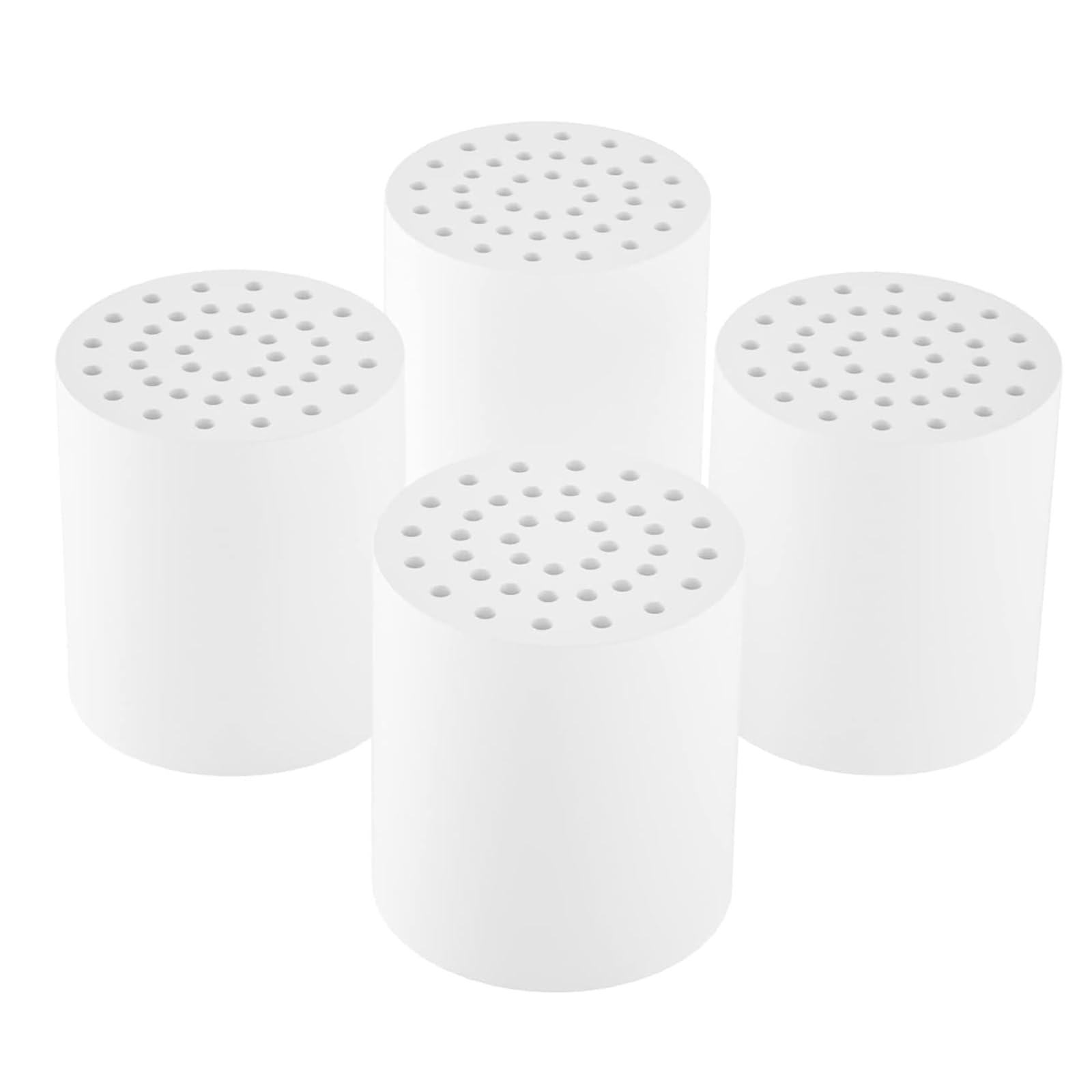 SR SUN RISE 20-Stages Shower Filter Replacement Cartridges - Universal Fit for Most Shower Head Filters, Reduces Chlorine & Chemicals, pH Balanced Water for Soft Skin & Healthy Hair?4-Pack?