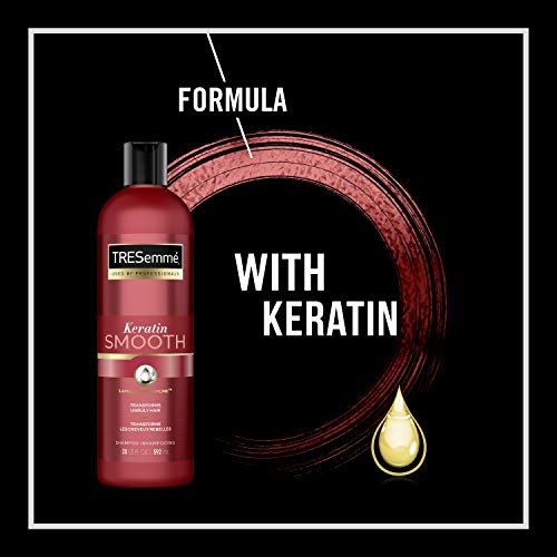 Tresemmé Keratin Smooth Shampoo For Dry Hair Keratin Smooth Sleek Look For Up To 72 Hours, 20 Fl Oz (Pack Of 4) #TOP6