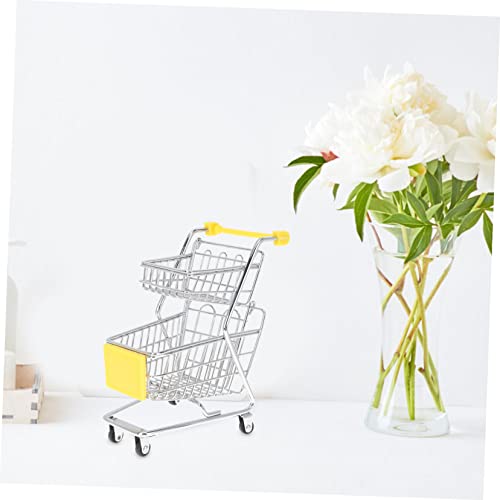 Zerodeko Mini Carrinho De Compras Para Crianças Acessórios De Mesa Carrinho De Compras Carrinho De M