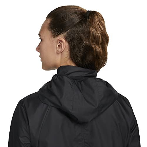 Nike Essential Jaqueta de corrida feminina com capuz, Preto, M