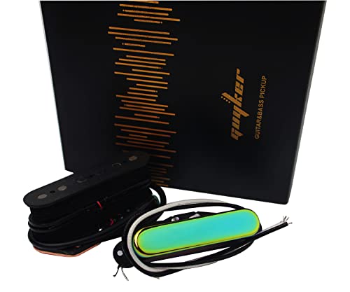 Guyker Electric Guitar Pickups Neck/Bridge Pickups Set Chameleon Rainbow Replacement Compatible With Tele Tl Guitar #TOP2