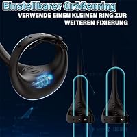 Anal Plug Vibrator Sex Spielzeug für die Männer - Penisring Dildo Prostata Stimulation Cockring Sexspielzeug Analplug Analvibratoren Mann mit 10 Vibration, APP Fernsteuerung Ringe für Paare Extrem Sex – Ansicht 4