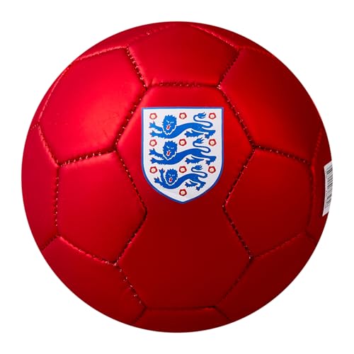 Mitre Adult Unisex Official England Mini Football | Soccer Ball | Match Ball Red/White MINI