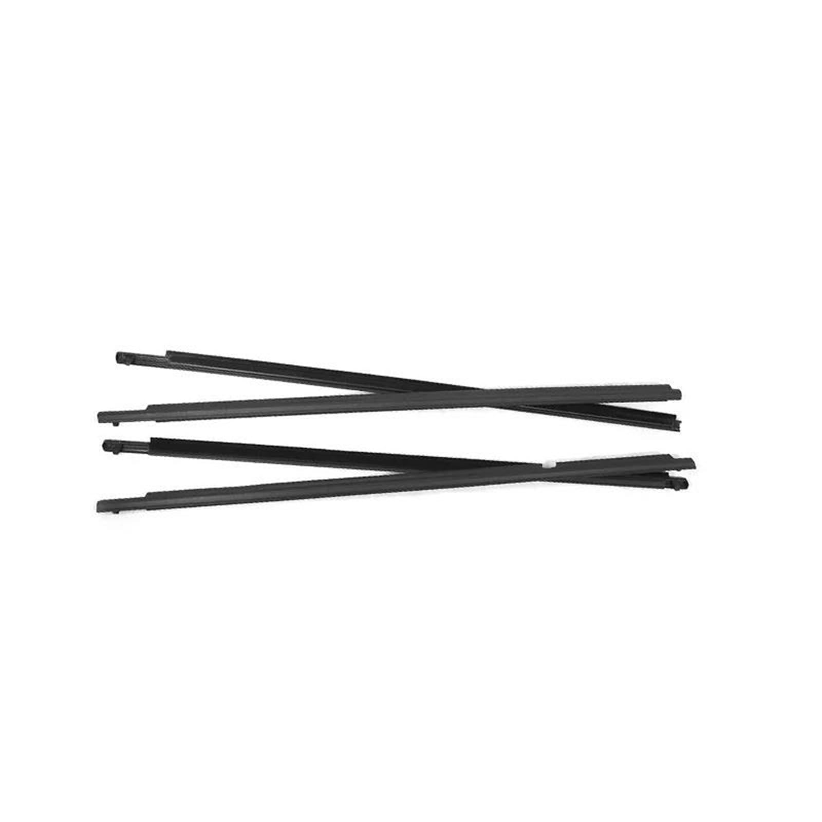 Kokoglgbtd Black 4Pcs Window Rubber Trim For Toyota For Corolla 2008-2013 Weatherstrip Seal Strips Door Moulding Glass(Black)