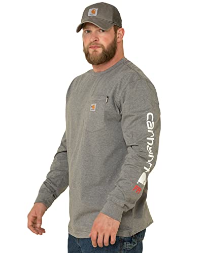 El mejor review de Encimera granito que puedes comprar esta semana. 33 Carhartt - Playera Ligera de Manga Larga con Logotipo para Hombre, Resistente al Fuego, Ajuste Holgado, Gris (Granite Heather), X-Large Alto