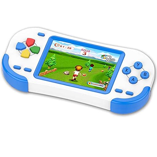 ZHISHAN Consola de Juegos Portátil para Niños con Construido en 220 Classic Video Juegos Sistema 3.0" LCD Cumpleaños (Azul | Ya disponible en tu tienda friki favorita! En mundofriki.es!