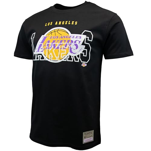 Mitchell & Ness NBA See Thru T-Shirt - Los Angeles Lakers, M, Schwarz