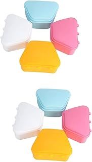 Didiseaon 8 Peças Caixa De Dentadura Escova De Dentadura Recipientes De Dentes Falsos Kit De Dentadura DIY Suporte De Dentadura Estojo De Armazenamento De Dentadura Recipiente De Dentadura