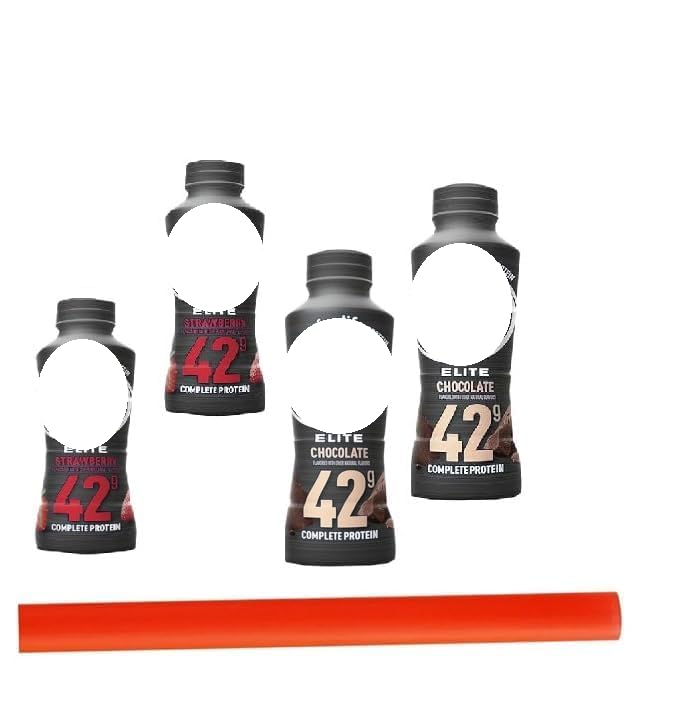 SEDLAV Straw Fairlife Core Power Shake Protein 4 Pack
