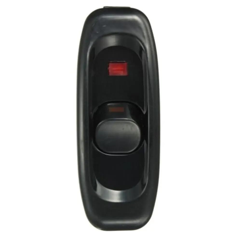 Liuchuchu Black Inline Switch Button Light Switches 110 250V On/Off Desk 10A(Black)