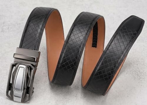 Image of WildHorn Men's Genuine Leather Belt for Men| Premium Auto-Lock Buckle | Adjustable up to 48 inch | Formal & Casual Wear | Micro-Adjust Fit | Stylish Gift Box Included