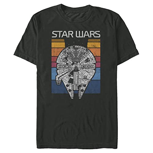 T-shirt Star Wars Falcon noir à manches courtes pour look décontracté au quotidien
