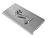 2005-2009 Mustang & GT500 Brushed Stainless Fuse Box Cover - Black Cobra