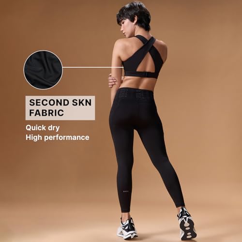 Image of Kica Crostini Full Coverage Sports Bra - High-Impact Support & Quick-Dry KICASKN Fabric