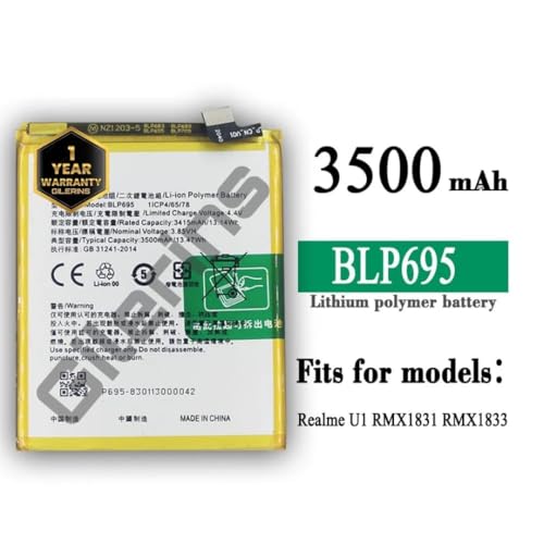 Image of Original BLP695 Battery for Oppo realme U1 Battery with 1 Year Warranty*** (CAR105)