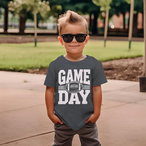 Boys Game Day Shirts Kids Football Sunday Tshirt Football Season Tee Team Sports Fans Lover Short Sleeve Tops 6-11Y2