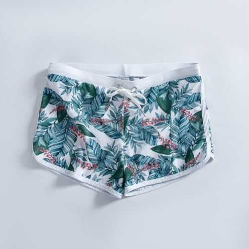 JOCKMAIL Men's Swim Trunk Quick Dry Swimwear Flower Pants for Beach Hotspring Surfing Boxer Brief with Drawstring4