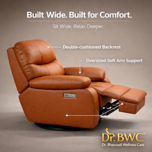 Image of Luxury Motorised Recliner Sofa for Living Room & Home Theatre | German Engineering | Plush Upholstery | Effortless Move & Recline
