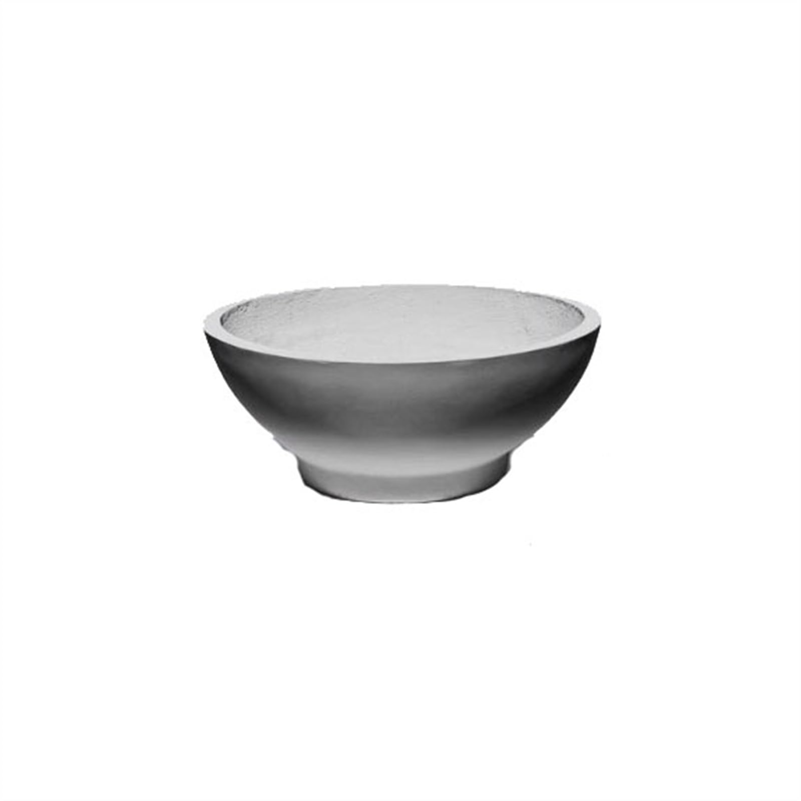 Flower Pot Bowl Shaped Cement Planter, Round Large Hydroponic Clay Planter, Simple Flower Bed Bonsai Planter (Color : Grigio, Size : Small)