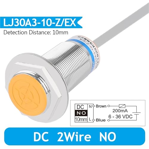 Sensor inductivo M30 LJ30A3 con deteccion de 20mm y 4 cables NPN PNP 2