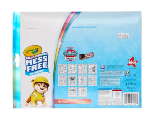 Image of Crayola PAW Patrol Color Wonder Mess Free Coloring Set, Metallic Markers & Paper, PAW Patrol Toys, Toddler Coloring Kit, Travel Activity, Gift for Kids, 3+