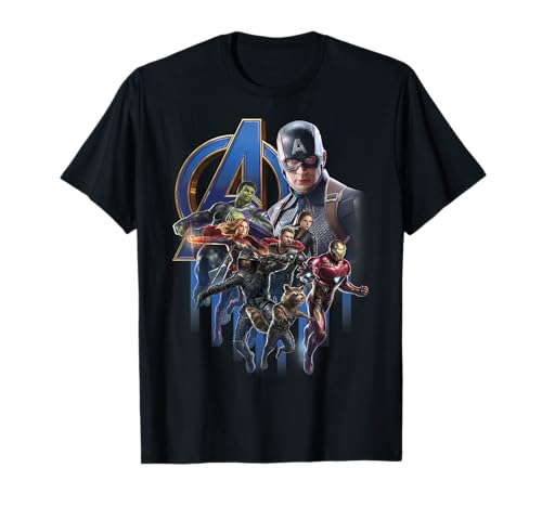 Marvel Avengers Endgame Group Poster Logo Graphic T-Shirt T-Shirt