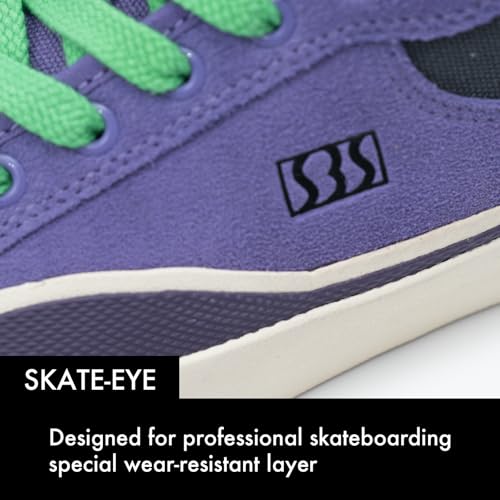 Image of Skateboard Shoes for Men Leather Low Top Pro Skateboarding Training Casual Sneakers