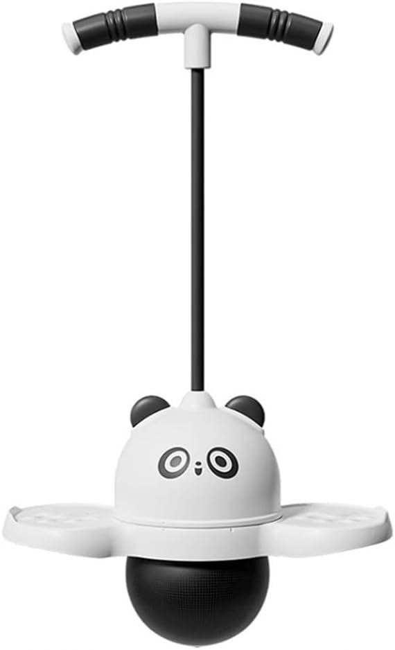 Increase The Height of The Balance Elastic Ball, and Train The Sensory System Between Jumps to Coordinate The Relationship Between Mind, Brain and Body and Balance Each White Panda