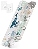 Homerella Badewannenmatte Kinder 100x40cm | Antirutschmatte Badewanne Antibakteriell | Extra komfortabel INKL. AUFHÄNGUNG | Duschmatte rutschfest Kinder & Baby | BPA frei & Maschinenfest