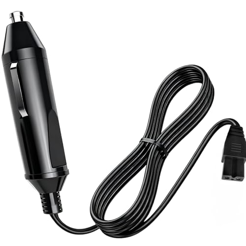 Metasources 2-Prong Car 12V DC Adapter Compatible with Audew CZK-3666 Portable Air Compressor Tire Inflator Pump Car Tires Accessories 150PSI Balls 120W 12VDC Power Supply Cord Charger