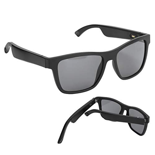 Draadloze Bluetooth 5.0 Anti-Blauw Licht Bril Polariserende Audio Zonnebril met Oortelefoon Zwart - Image 7