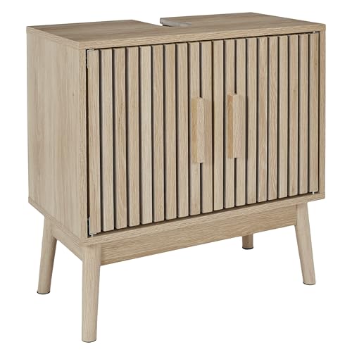 HOME DECO FACTORY, HD0222, Waschtischunterschrank, Modell Klaus, Natural...