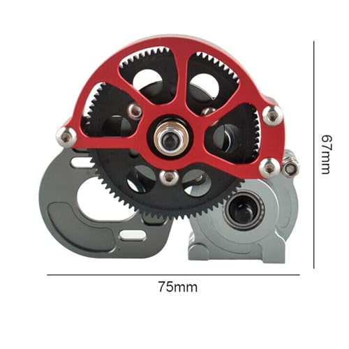 SecosAutoparts Caixa de engrenagens central de transmissão montada em metal completo com engrenagem
