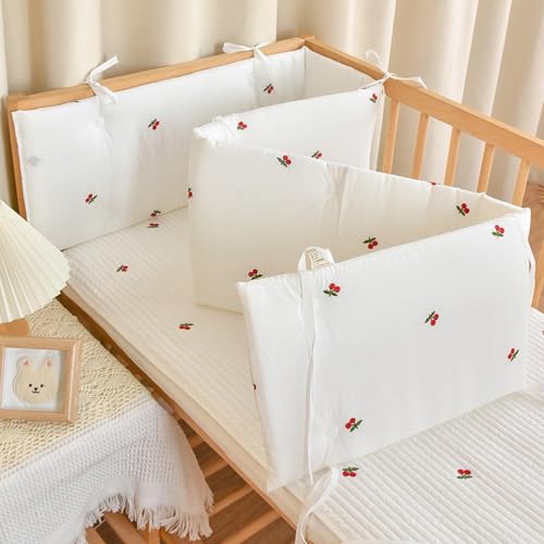PTKG CojíN Barandilla de Seguridad ProteccióN Completa Cama Forro de Malla Transpirable AnticolisióN CojíN Barandilla Cama Infantil Suave Transpirable Alfombra AnticolisióN para,C8,160 * 28cm