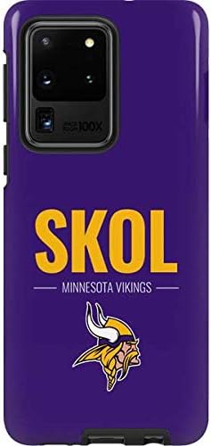 Skinit Pro Phone Case Compatible with Galaxy S20 Ultra 5G - Officially Licensed NFL Minnesota Vikings Team Motto Design
