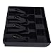 SoarUp Cash Drawer Tray Insert for Cash Register Replacement 4 Bills 3 Coins Money Storage Box Cash Register Drawer Money Tray Cash Box (Black)